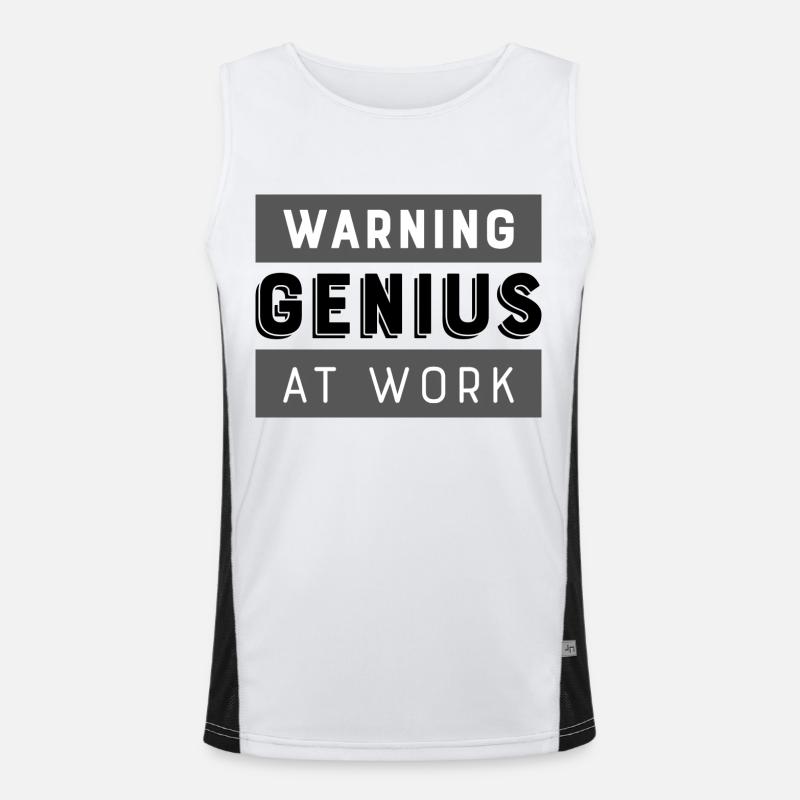 Genius at work Men's Functional Contrast Tank Top 