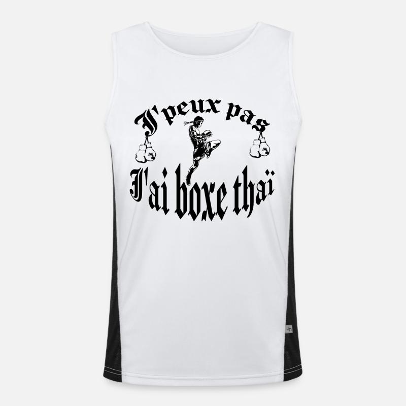 boxe thaï Débardeur respirant contrasté Homme 