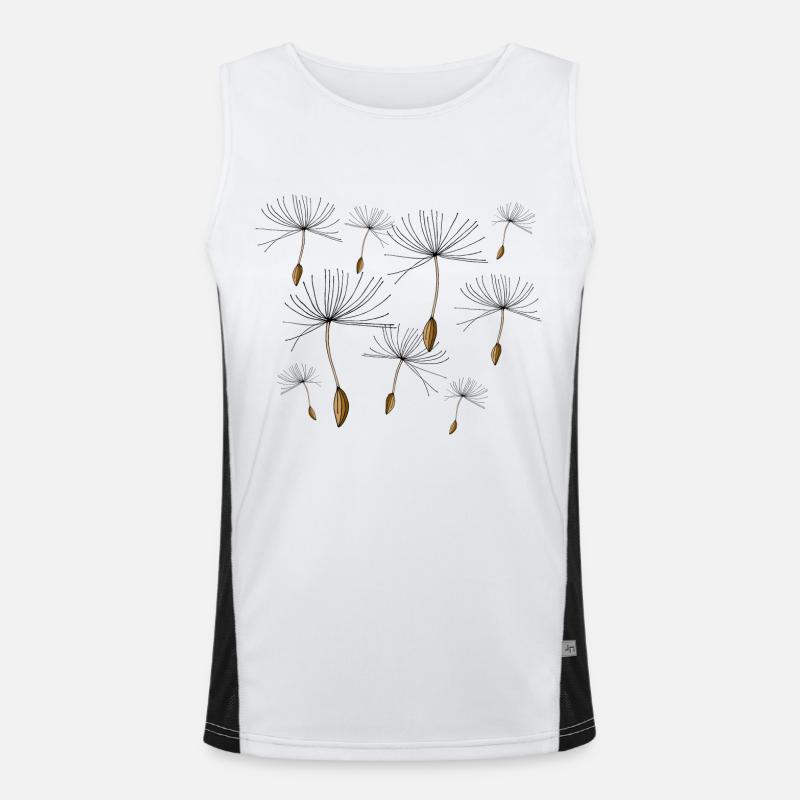Löwenzahn Funktionelles Kontrast-Tank Top für Männer 
