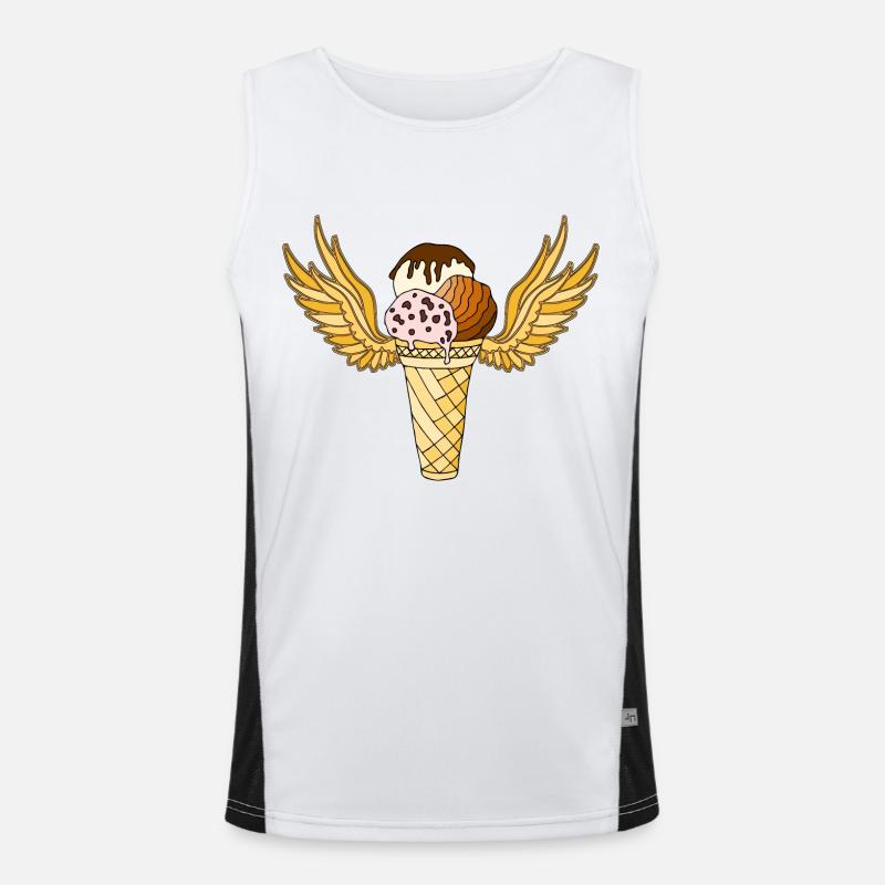 Eis Funktionelles Kontrast-Tank Top für Männer 