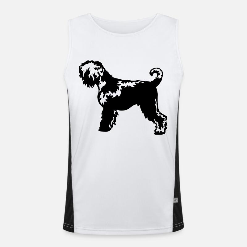 Russian Terrier Men's Functional Contrast Tank Top 