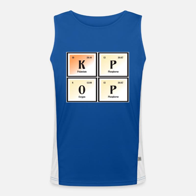K-Pop | Periodensystem der Elemente Funktionelles Kontrast-Tank Top für Männer 