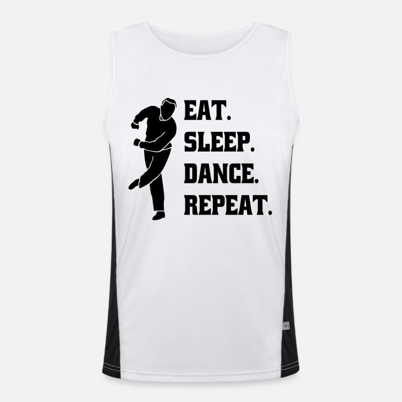 Dancing Hobby Dancer Sport Gift Dance Sport Men's Functional Contrast Tank Top 