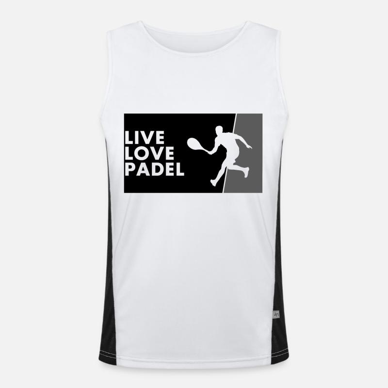 Padel - Gift for padel player Men's Functional Contrast Tank Top 
