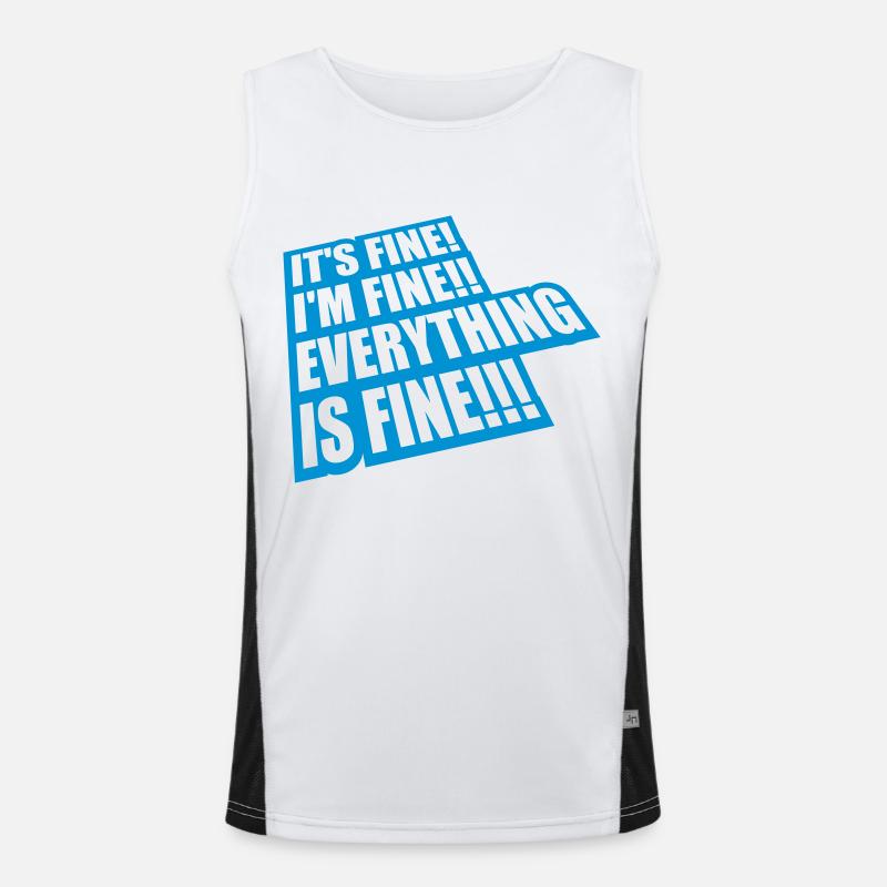 Tout va bien devis Débardeur respirant contrasté Homme 