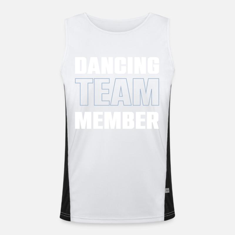 Dancing Team Funktionelles Kontrast-Tank Top für Männer 