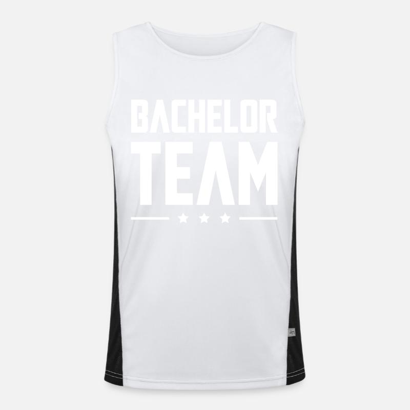 Bachelor Team Funktionelles Kontrast-Tank Top für Männer 
