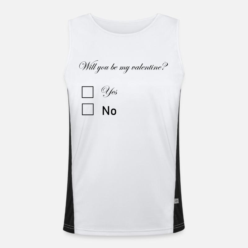 Valentinstag Liebe Beziehung Partner Geschenkidee Funktionelles Kontrast-Tank Top für Männer 