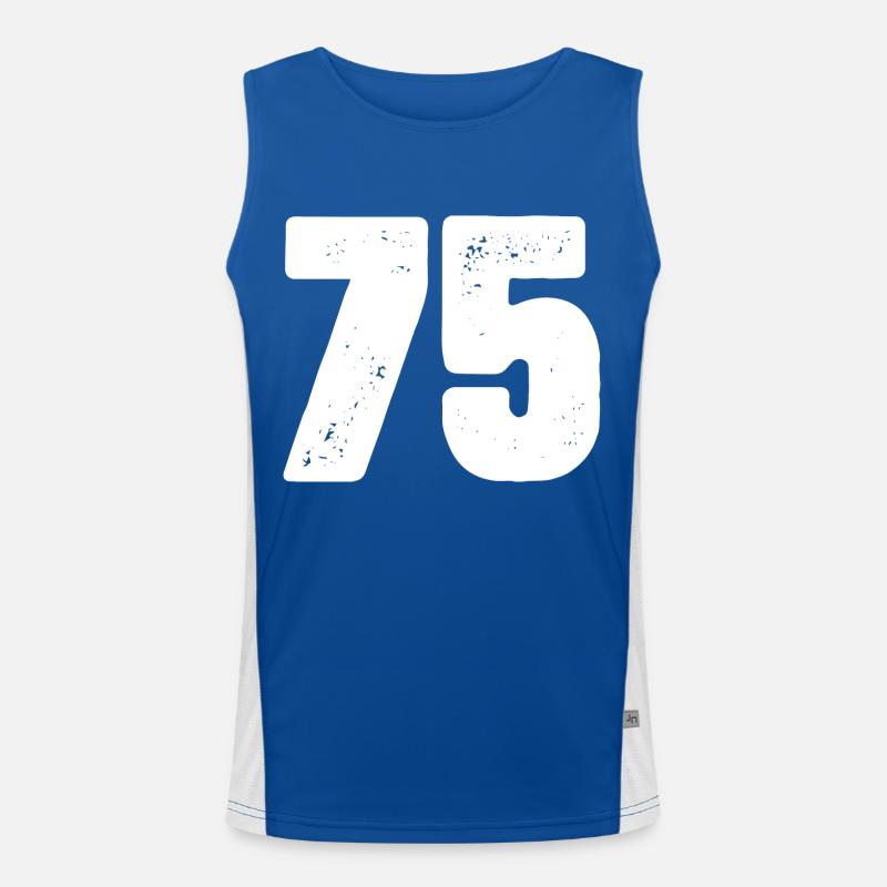 75 Maillot numéro Débardeur respirant contrasté Homme 
