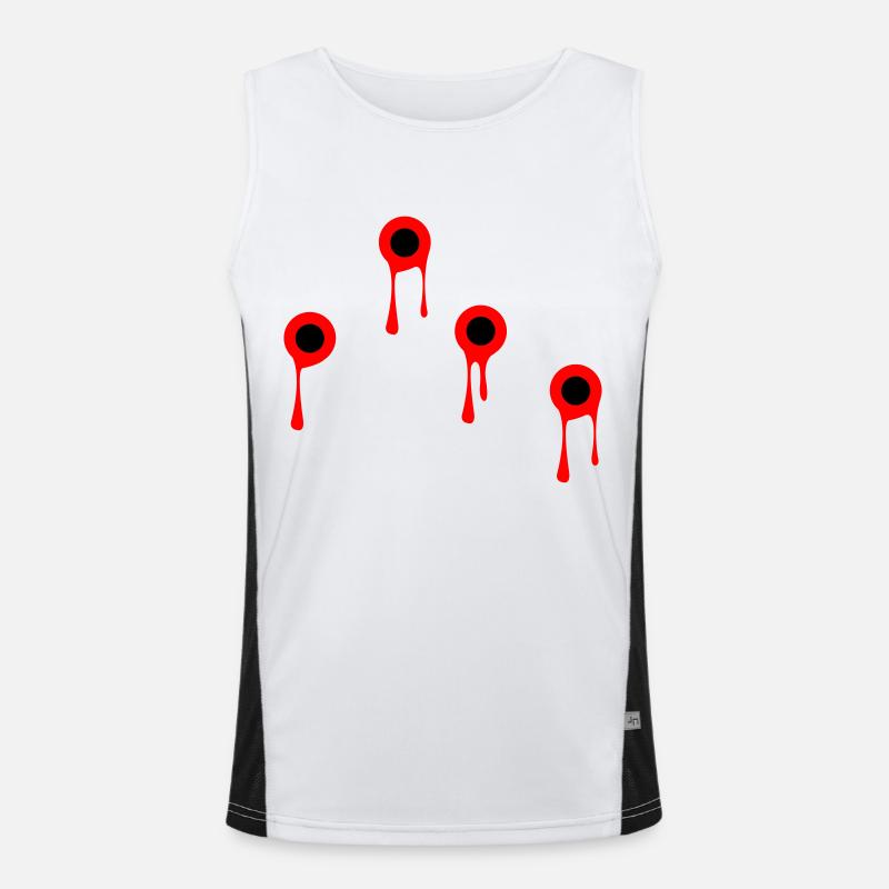 schüsse Funktionelles Kontrast-Tank Top für Männer 