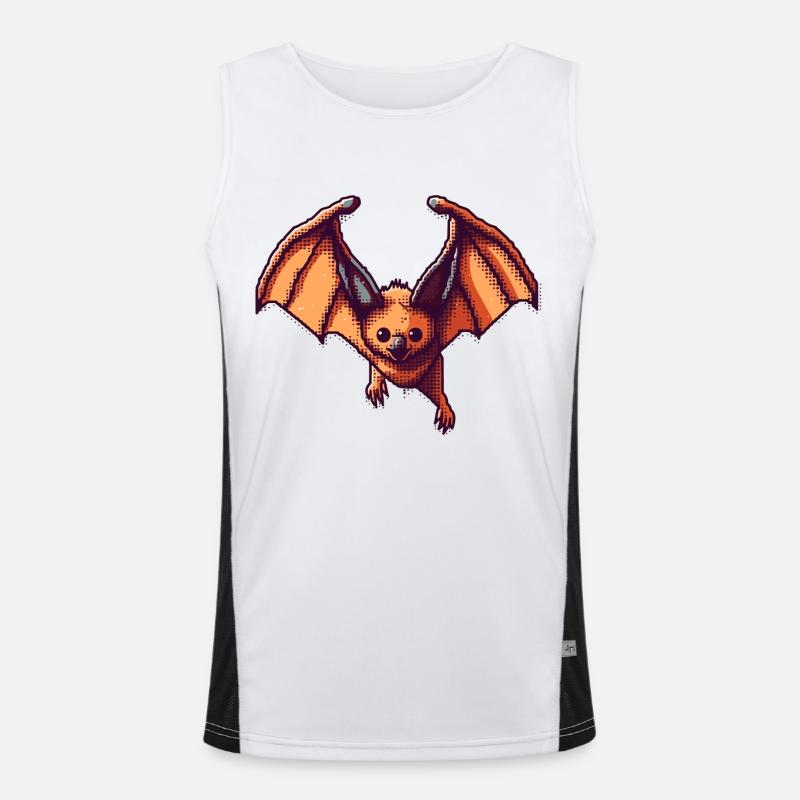 Flying fox comme pixel art rétro et vintage Débardeur respirant contrasté Homme 