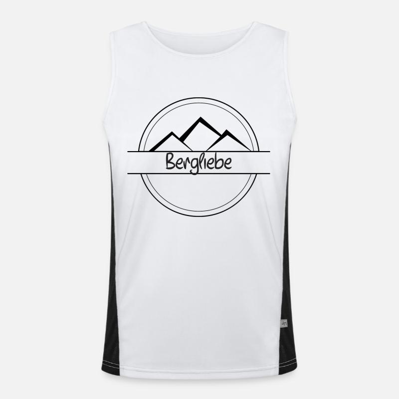 Berg Leidenschaft Funktionelles Kontrast-Tank Top für Männer 