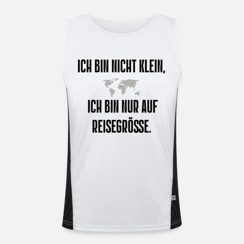 Spruch 9 Funktionelles Kontrast-Tank Top für Männer 
