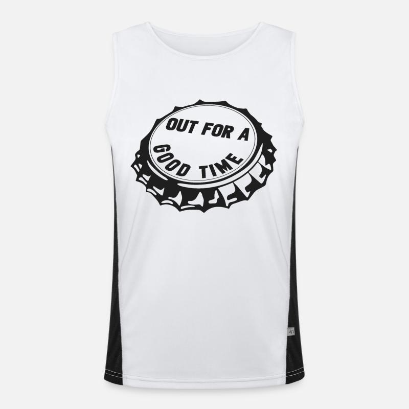out for a good time Men's Functional Contrast Tank Top 