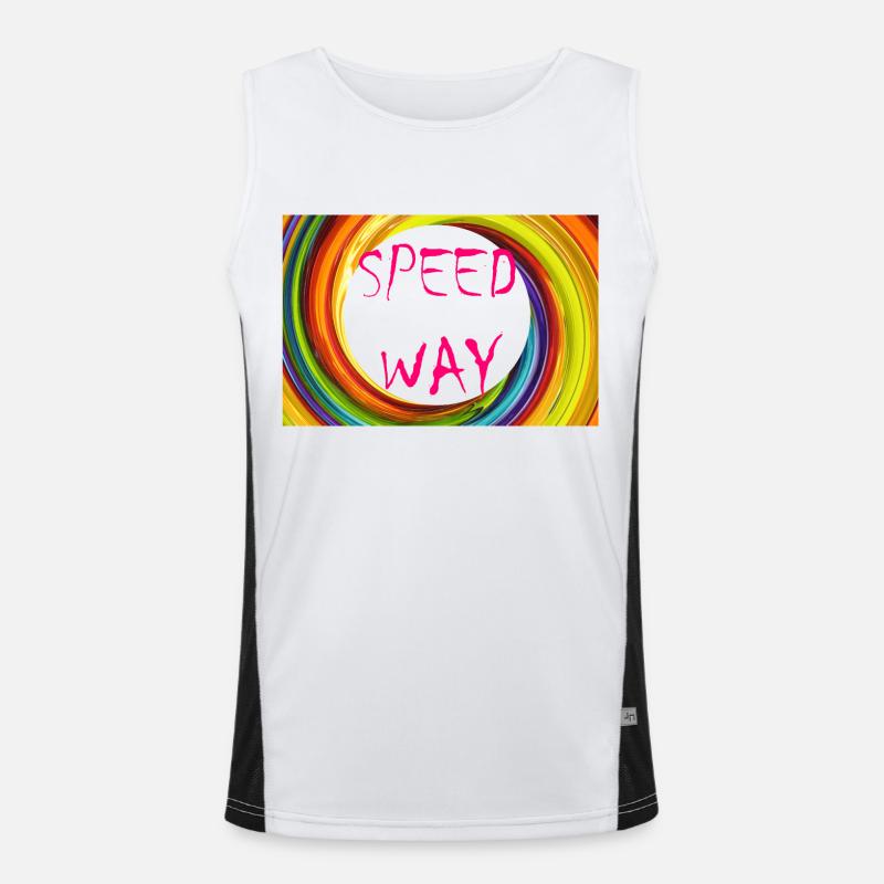 SPEED WAY Débardeur respirant contrasté Homme 