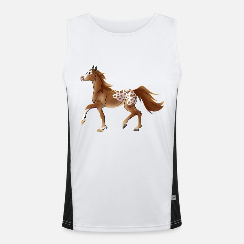 Cheval🍁🍂 d’automne Débardeur respirant contrasté Homme 