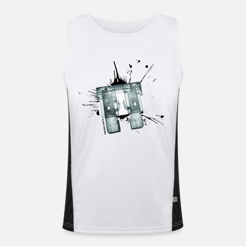 Sicherungdurch - manchmal is dat so Funktionelles Kontrast-Tank Top für Männer 