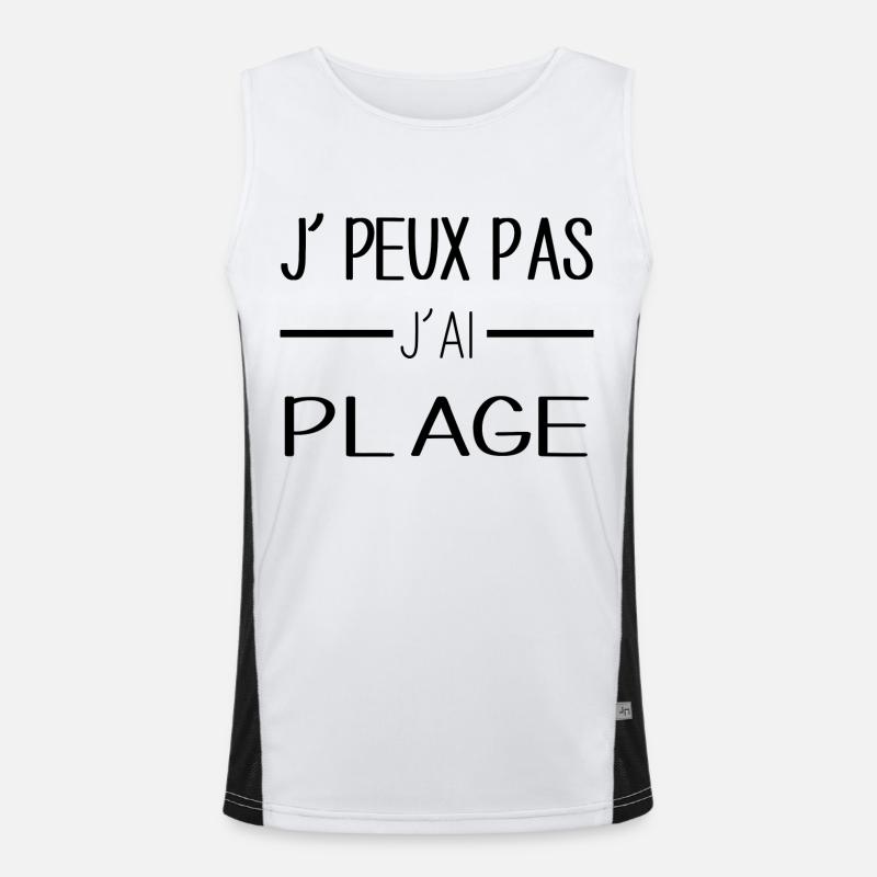 Plage Débardeur respirant contrasté Homme 