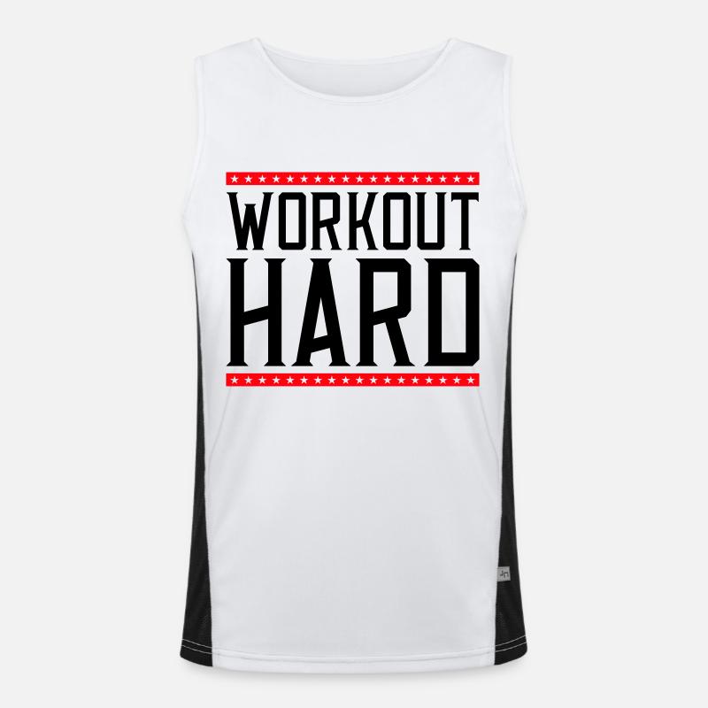 Workout Hard 2 Men's Functional Contrast Tank Top 