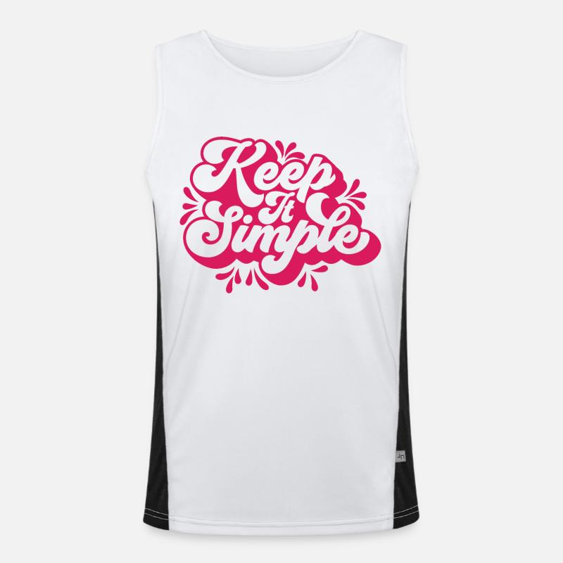 Keep it simple Débardeur respirant contrasté Homme 