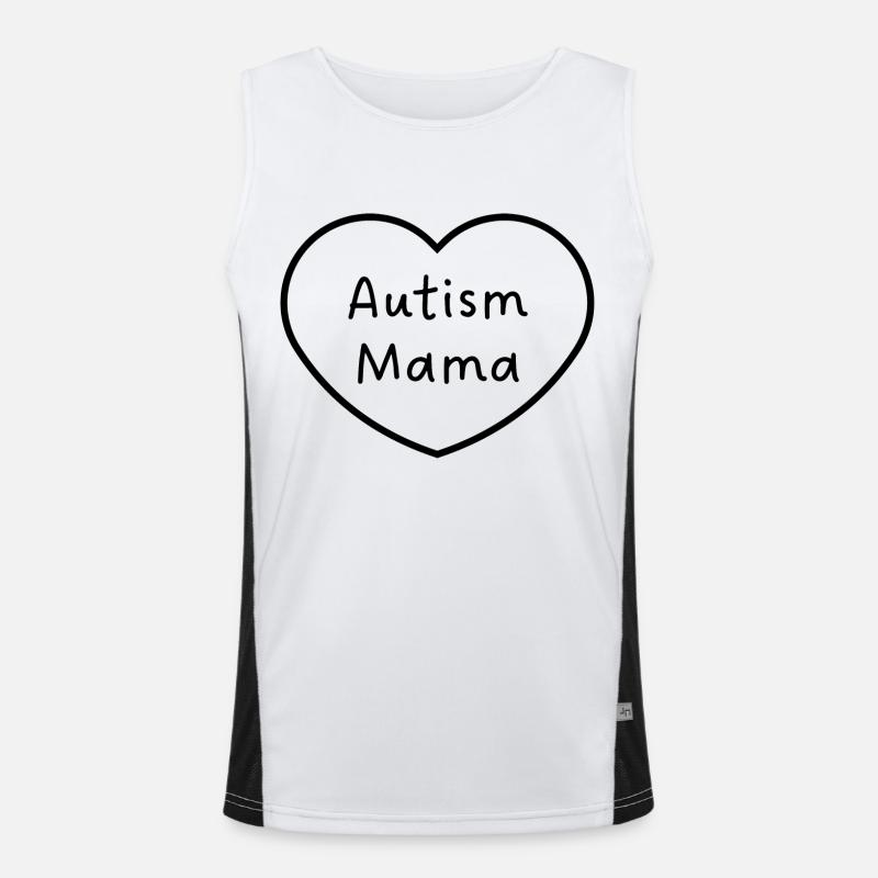 Autism Mama, Autism Awarenes Débardeur respirant contrasté Homme 