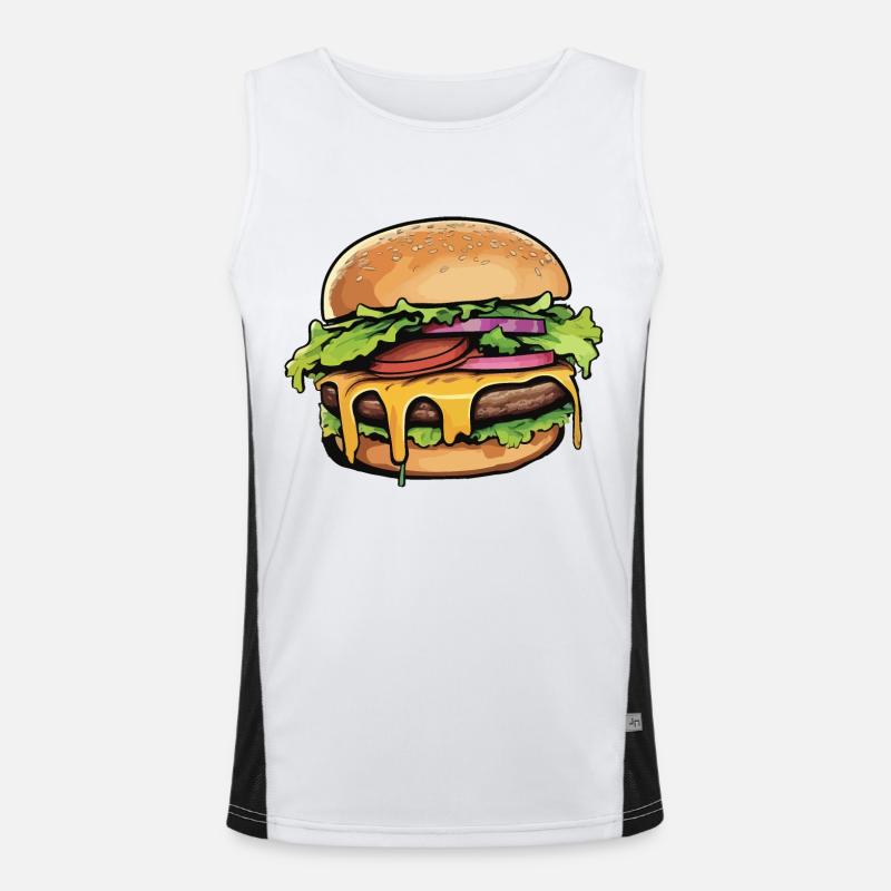 hamburger Men's Functional Contrast Tank Top 