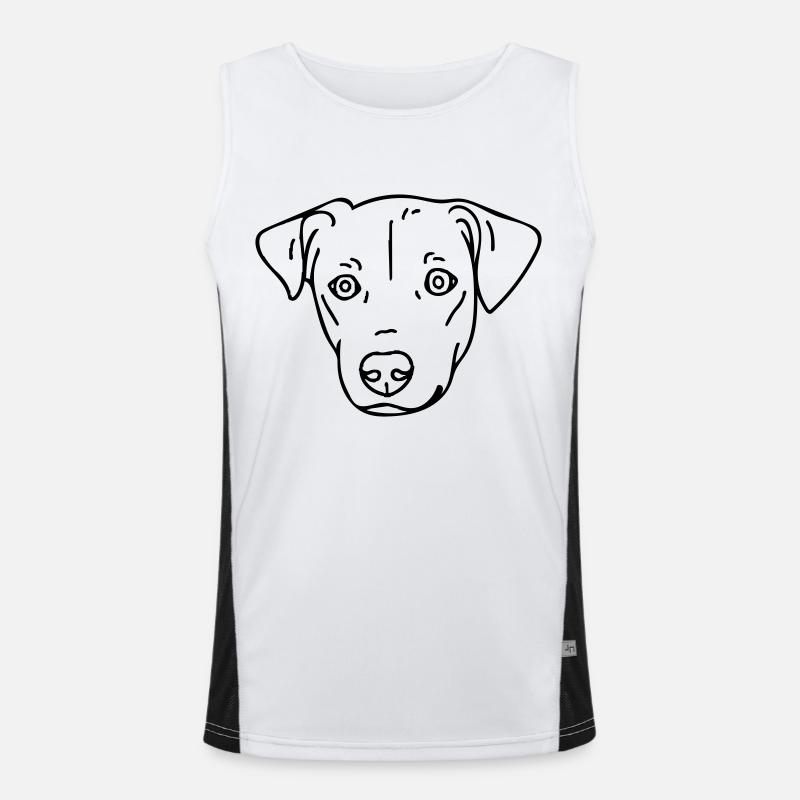 chien Débardeur respirant contrasté Homme 