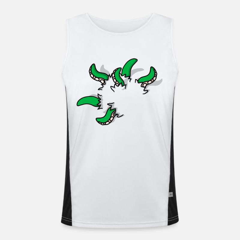Monster octopus squid tentacles break free Men's Functional Contrast Tank Top 