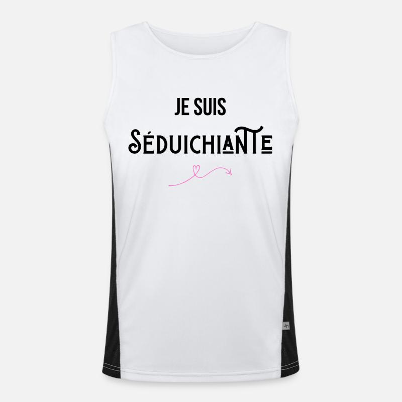 Je suis Séduichiante Débardeur respirant contrasté Homme 