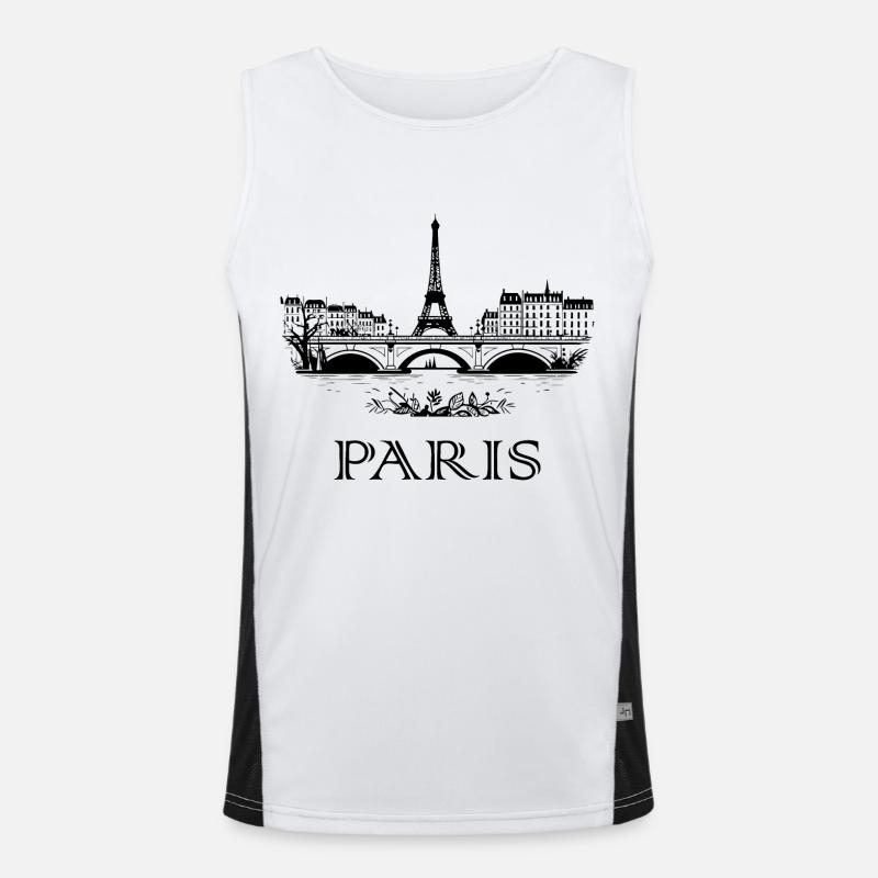 Paris Débardeur respirant contrasté Homme 