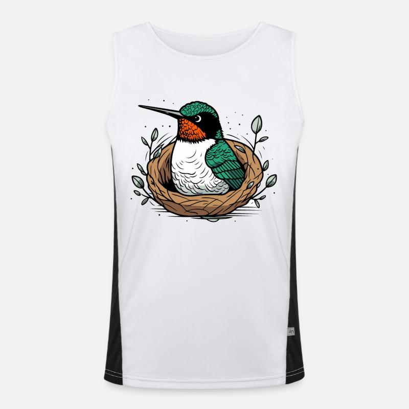 Eisvogel Nest Funktionelles Kontrast-Tank Top für Männer 