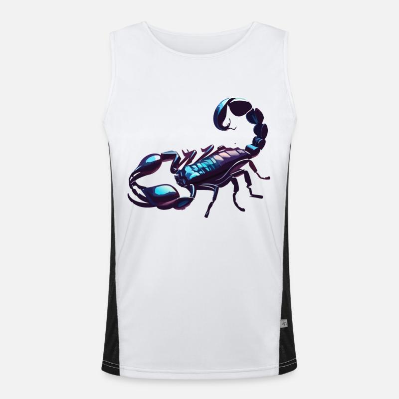 Pointe chromée Débardeur respirant contrasté Homme 