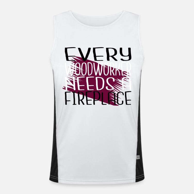 Funny Mason Carpenter Plumber Gift Idea Hobbyists Men's Functional Contrast Tank Top 