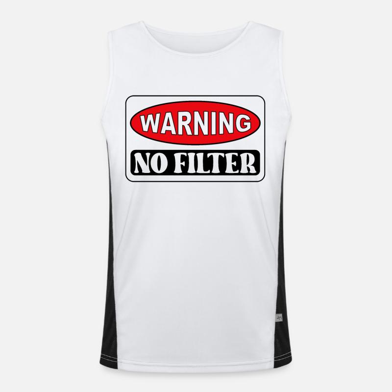 Warning - no filter Men's Functional Contrast Tank Top 