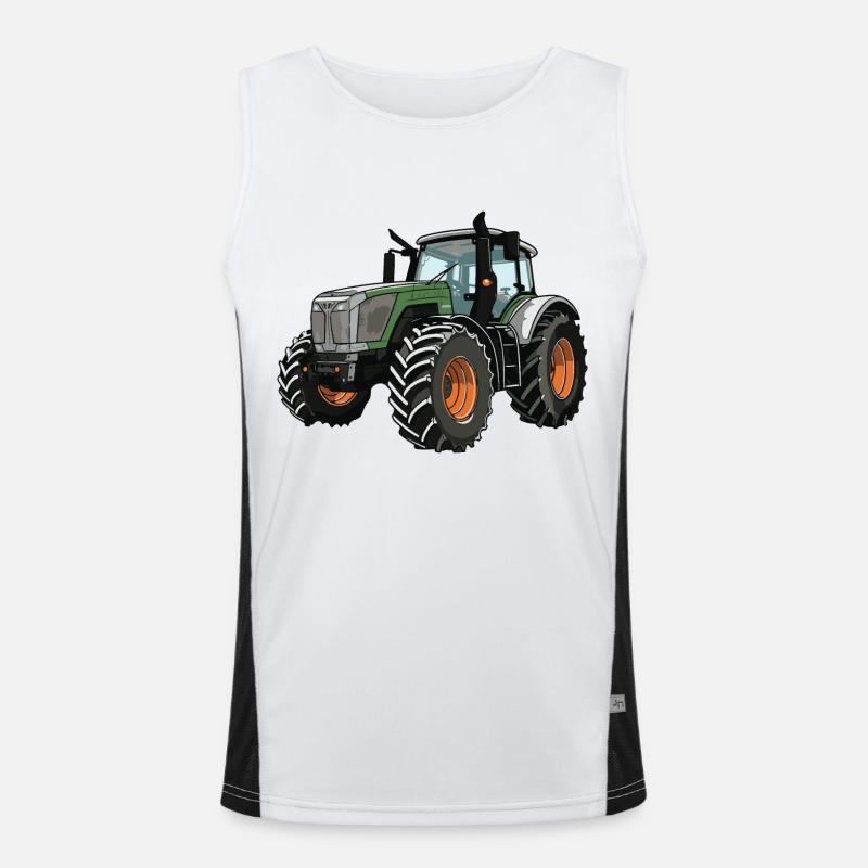 Tractor Farmer Men's Functional Contrast Tank Top 