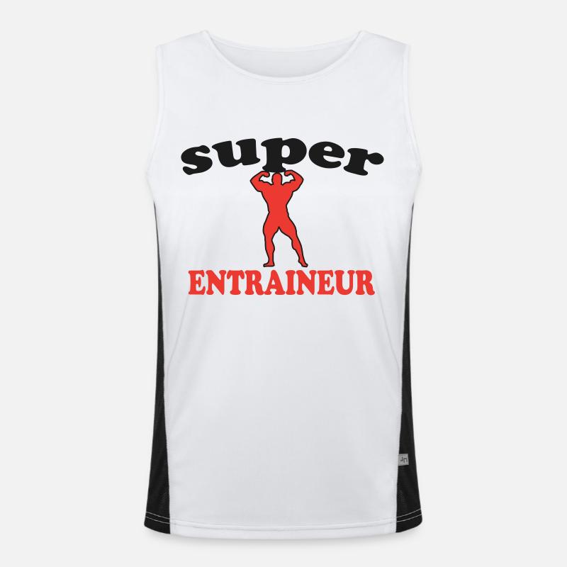SUPER TRAINER Men's Functional Contrast Tank Top 