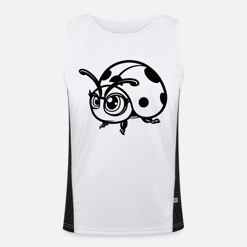 maikäfer comic Funktionelles Kontrast-Tank Top für Männer 
