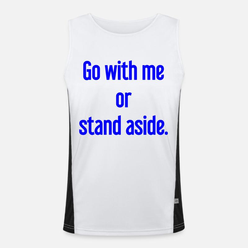 Geh mit oder beiseite Funktionelles Kontrast-Tank Top für Männer 