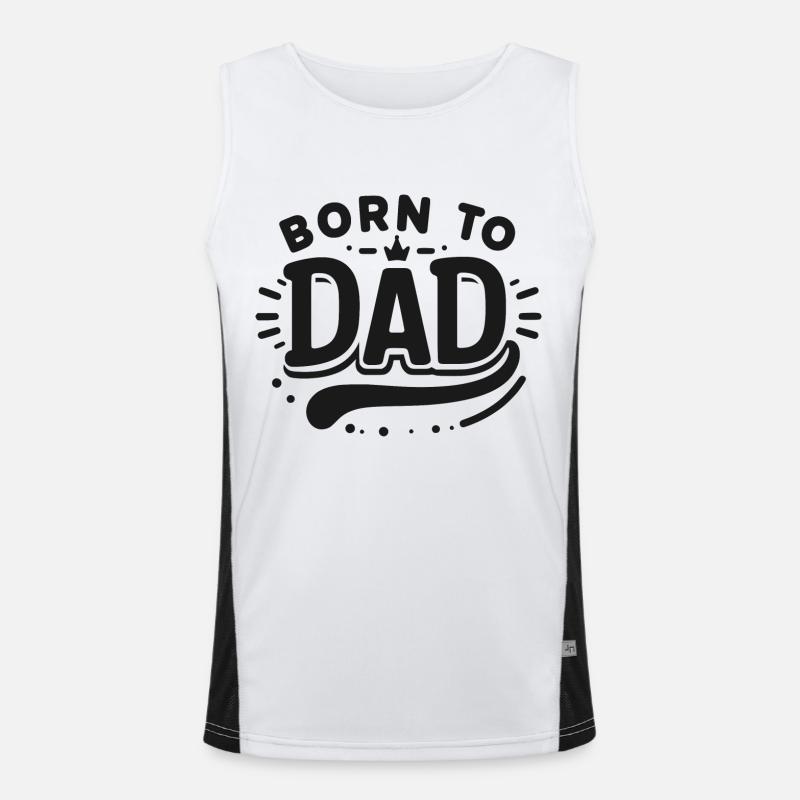 Geboren vom Vater Funktionelles Kontrast-Tank Top für Männer 