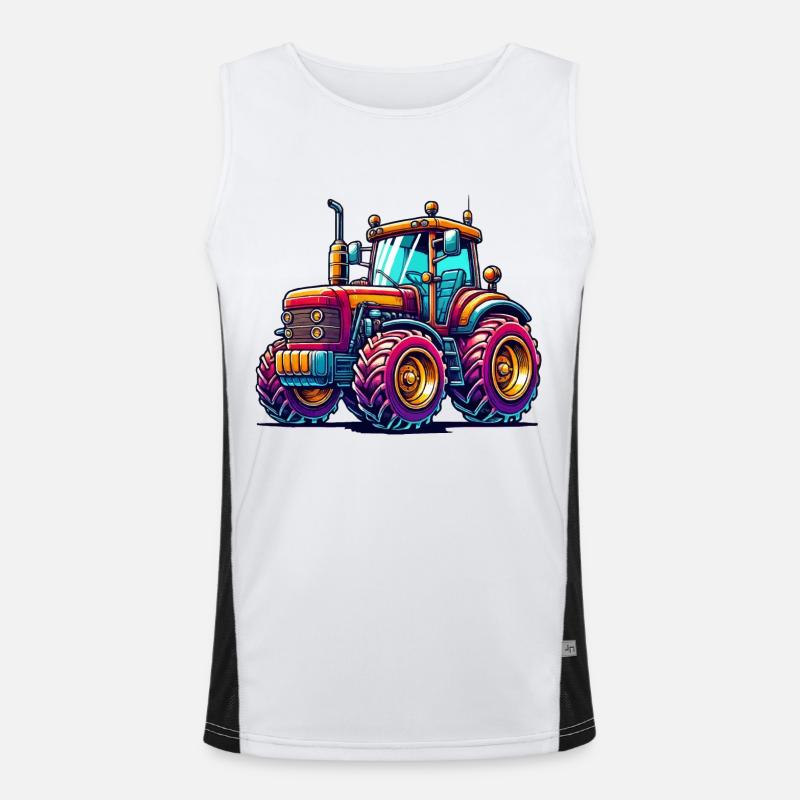 Traktor Funktionelles Kontrast-Tank Top für Männer 