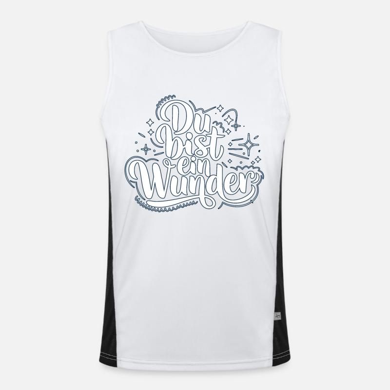 Du bist ein Wunder Funktionelles Kontrast-Tank Top für Männer 