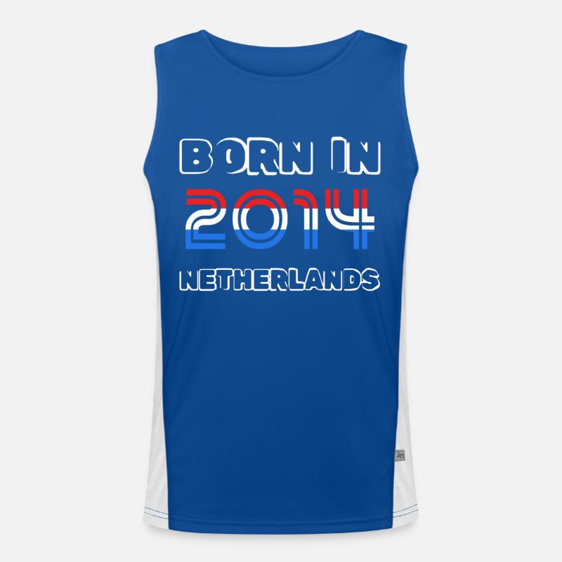 Niederlande 2014 Funktionelles Kontrast-Tank Top für Männer 
