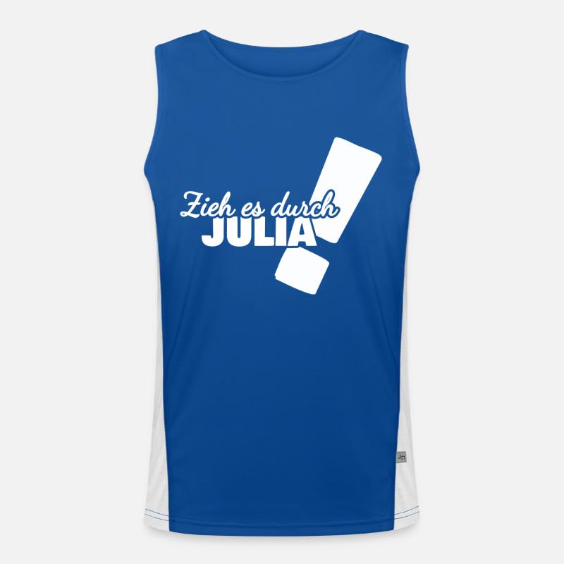 Geschenk für Julia Funktionelles Kontrast-Tank Top für Männer 
