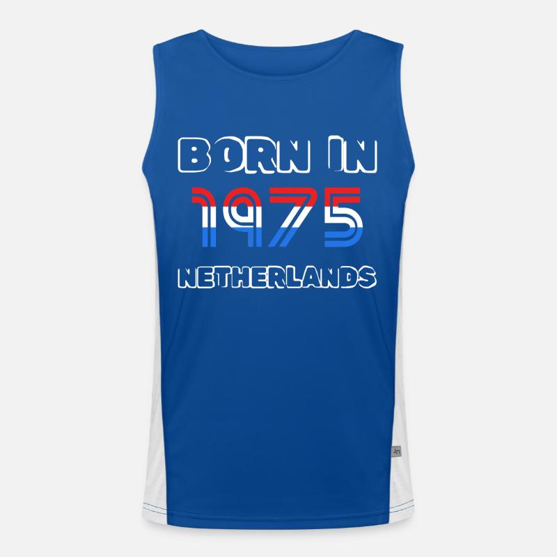 Netherlands 1975 Funktionelles Kontrast-Tank Top für Männer 