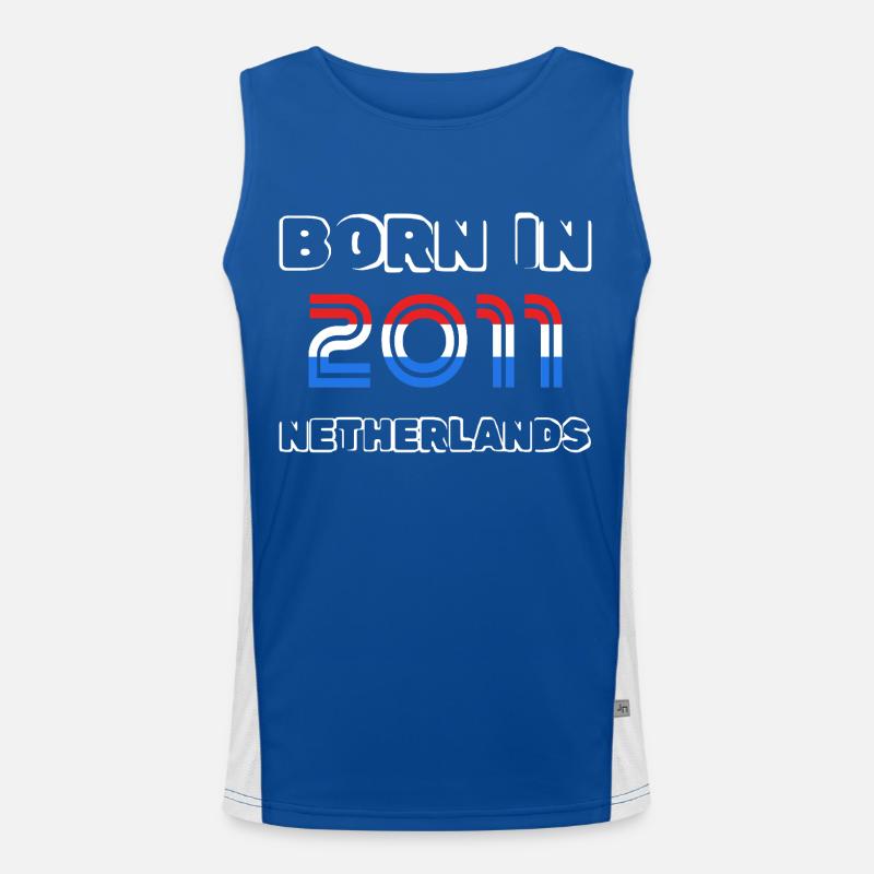 Netherlands 2011 Men's Functional Contrast Tank Top 