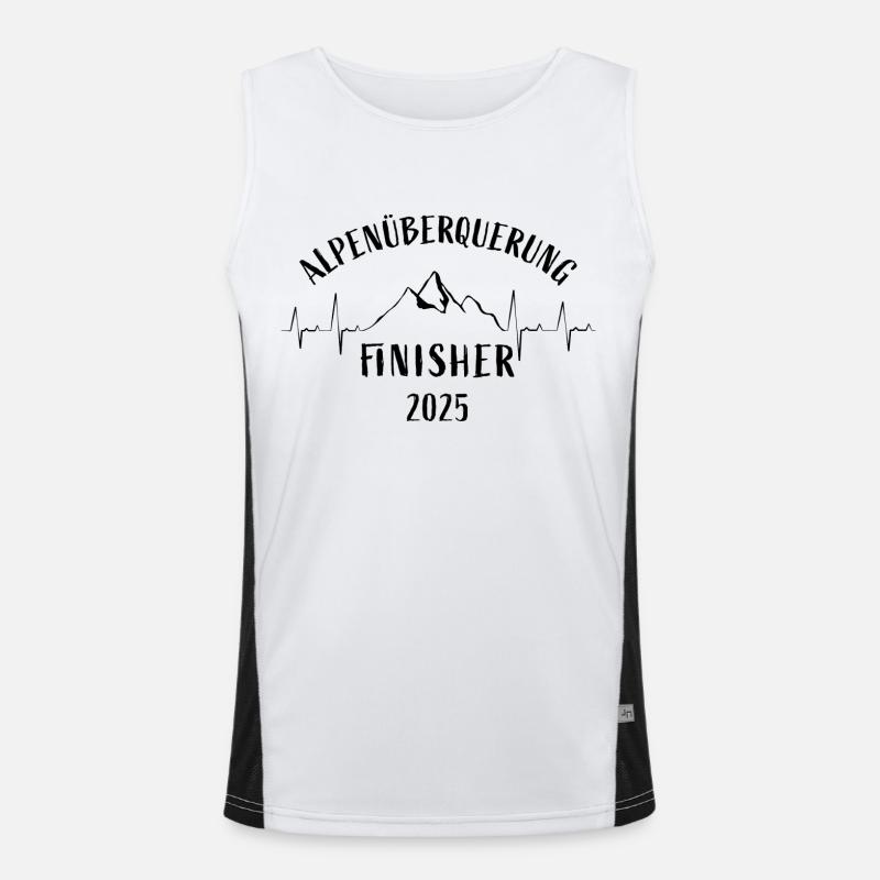 Alpenüberquerung Finisher 2025 - Geschenk Transalp Funktionelles Kontrast-Tank Top für Männer 