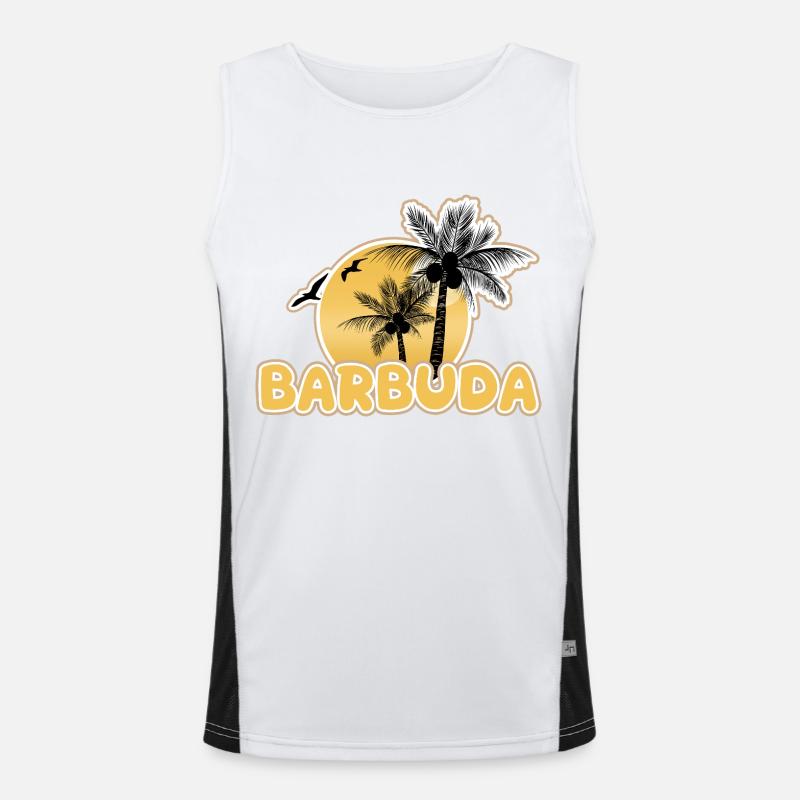 Cadeau pour Barbuda Débardeur respirant contrasté Homme 
