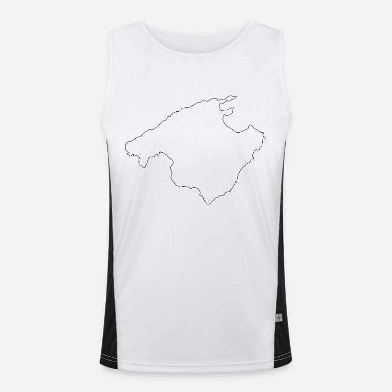 Mallorca Funktionelles Kontrast-Tank Top für Männer 