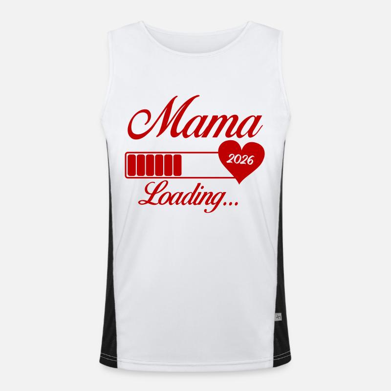 mama loading 2026 Funktionelles Kontrast-Tank Top für Männer 