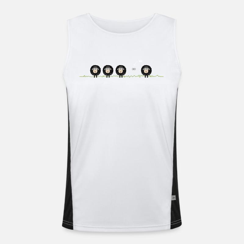 Black Sheep – Motif Men's Functional Contrast Tank Top 